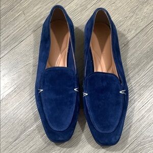 Aerosoles Women's Neo Blue Suede Slip-On Loafers   size 7.5